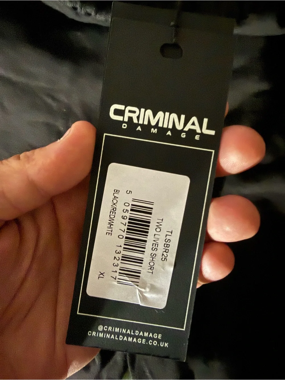 Criminal Damage Black Logo Fleece Shorts - Black
